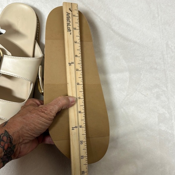 Universal Thread Cream Gold Buckle Sandals - Picture 10 of 10